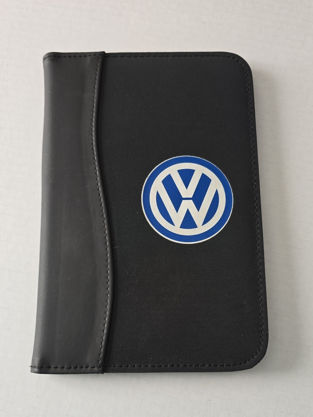 Genuine OEM Volkswagen Owners Manual Cover Black Document Portfolio Wallet Case